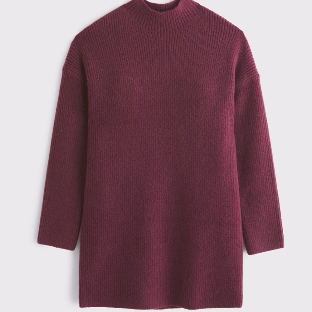 Brand New Abercrombie Easy Mockneck Mini Sweater Dress